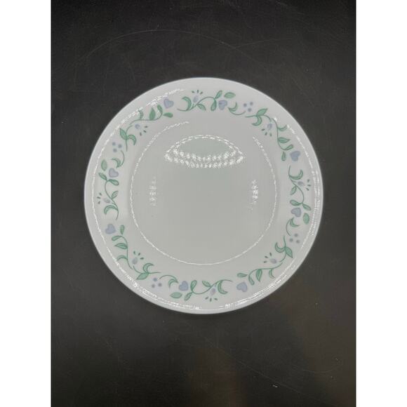 Corelle Cottage Blue Hearts & Green Leaf Pattern Side Plate – 6 3/4” - Picture 2 of 8